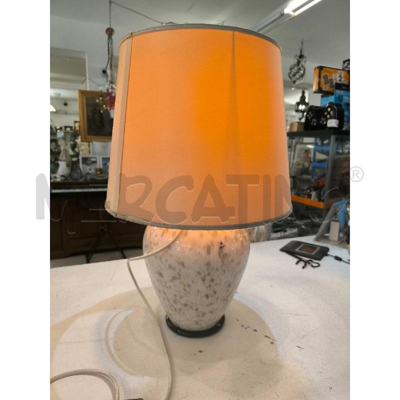 LAMPADA ALAIN DELON MURANO VETRO MACCHIE BASE NERA | Mercatino dell'Usato Mestre 4