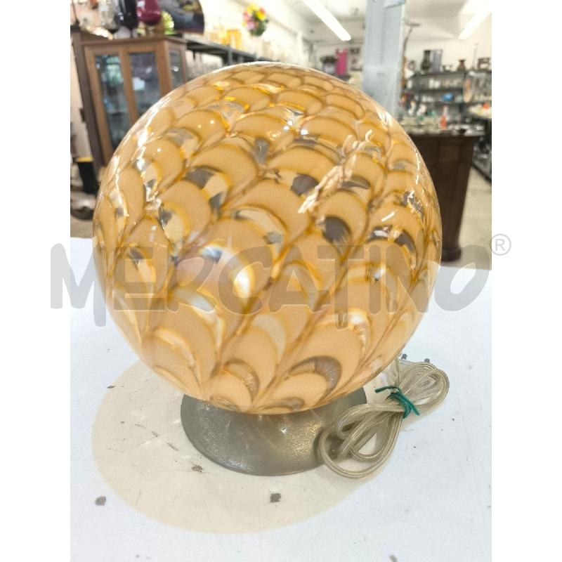 LAMPADA DA TAVOLO VETRO MURANO AMBRA  | Mercatino dell'Usato Mestre 1