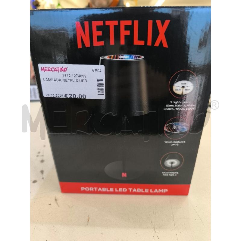 LAMPADA NETFLIX USB | Mercatino dell'Usato Mestre 1