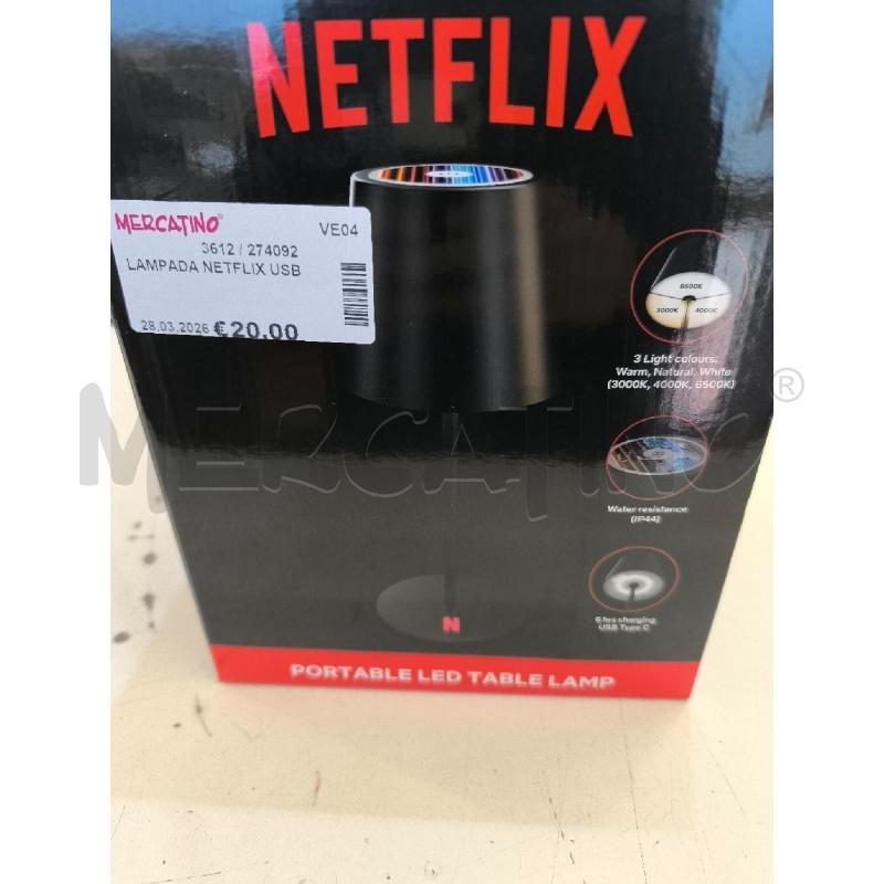 LAMPADA NETFLIX USB | Mercatino dell'Usato Mestre 2