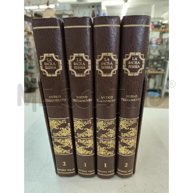 LA SACRA BIBBIA 4 VOLUMI EDITRICE VELAR 1988 | Mercatino dell'Usato Mestre 1
