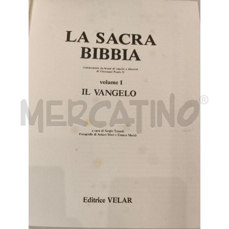 LA SACRA BIBBIA 4 VOLUMI EDITRICE VELAR 1988 | Mercatino dell'Usato Mestre 4