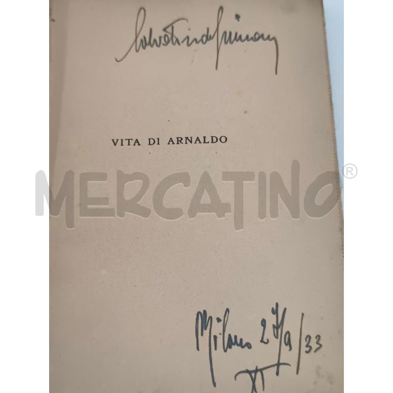LIBRO ANTICO BENITO MUSSOLINI VITA DI ARNALDO | Mercatino dell'Usato Mestre 3