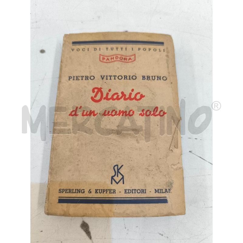 LIBRO ANTICO DIARIO DI UN UOMO SOLO | Mercatino dell'Usato Mestre 1