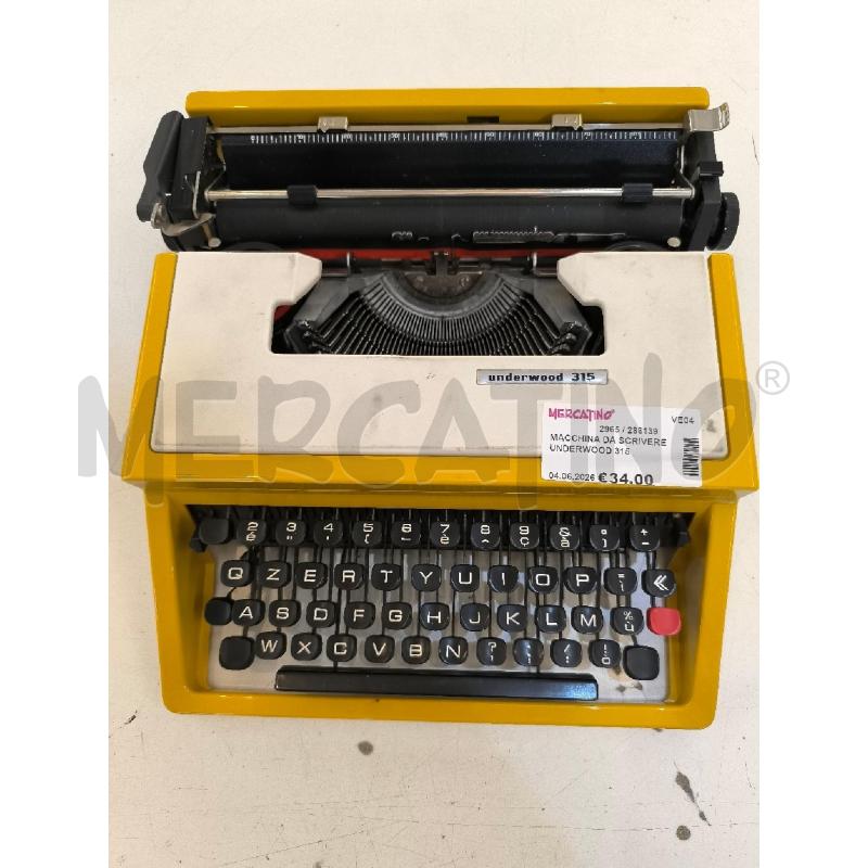 MACCHINA DA SCRIVERE UNDERWOOD 315 | Mercatino dell'Usato Mestre 3