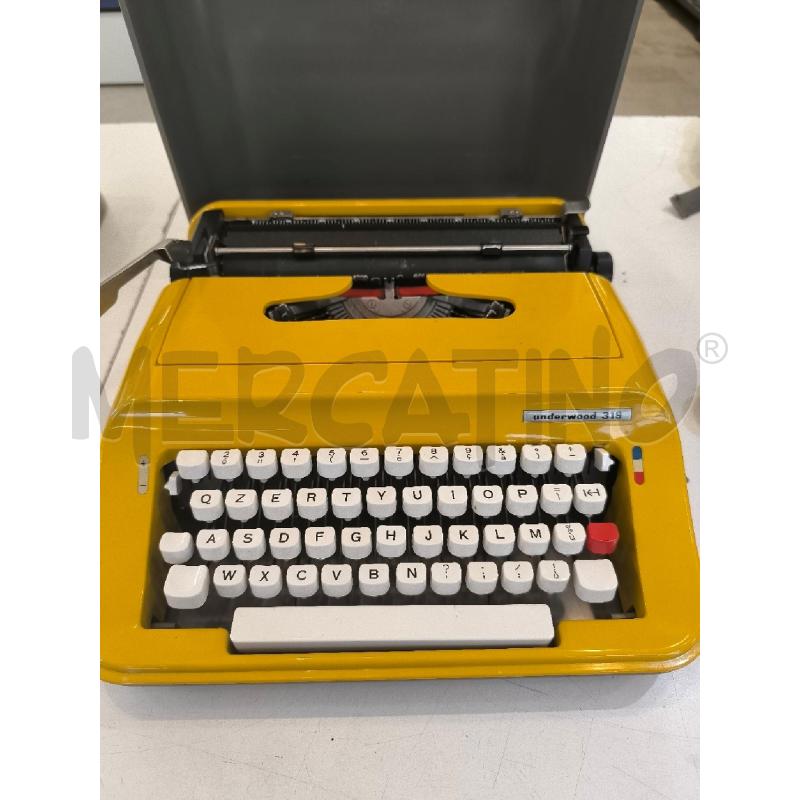 MACCHINA DA SCRIVERE UNDERWOOD 319 GIALLA | Mercatino dell'Usato Mestre 1