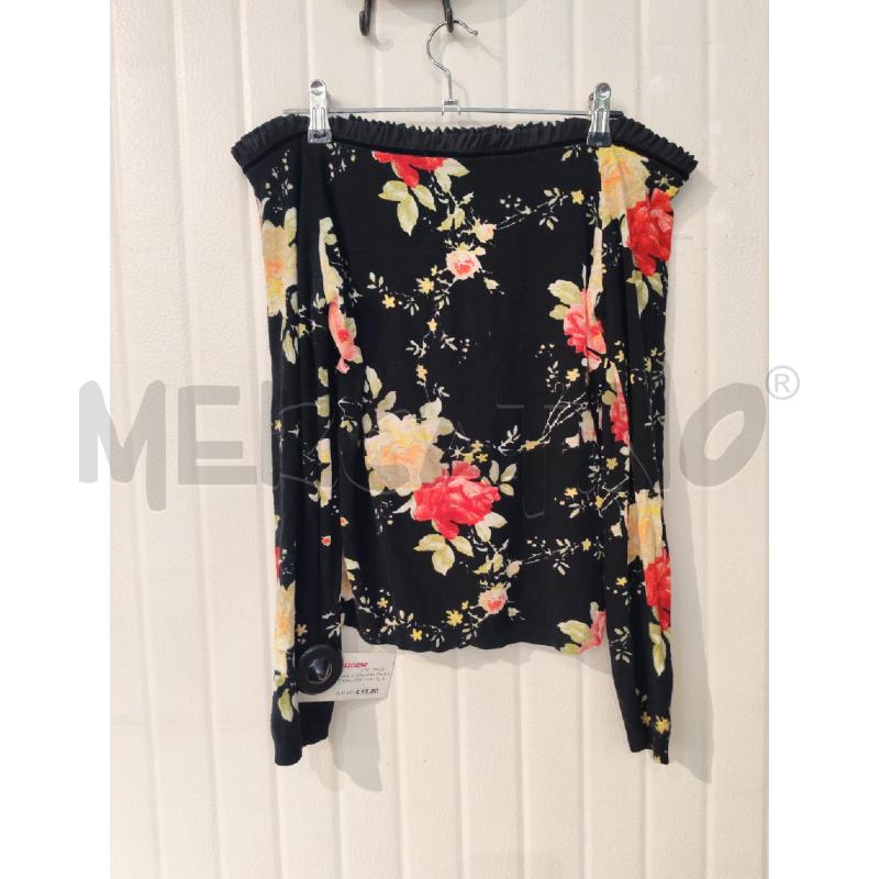 MAGLIA DONNA BLUMARINE NERA CON FIORI | Mercatino dell'Usato Mestre 1