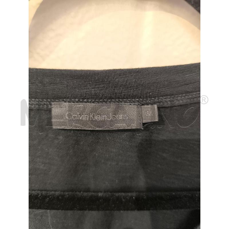 MAGLIA DONNA CALVIN KLEIN NERA DUE TESSUTI  | Mercatino dell'Usato Mestre 2