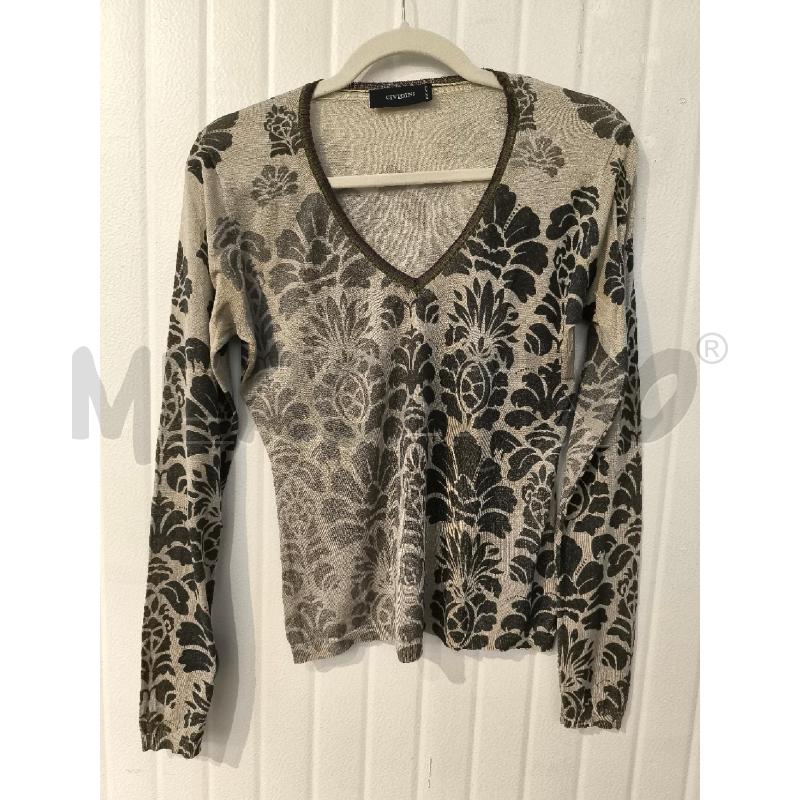MAGLIA DONNA CIVIDINI MARRONE FANTASIA MARRONE | Mercatino dell'Usato Mestre 1