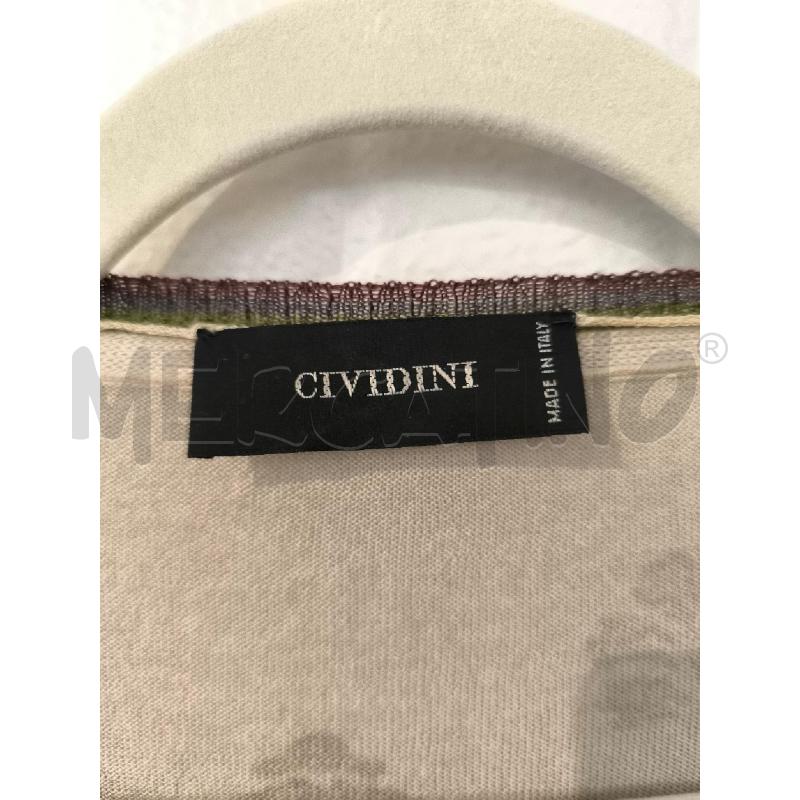 MAGLIA DONNA CIVIDINI MARRONE FANTASIA MARRONE | Mercatino dell'Usato Mestre 2