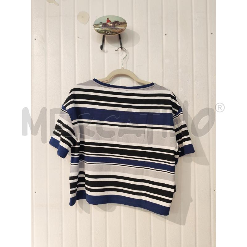 MAGLIA DONNA INTREND A RIGHE BLU GRIGIE E NERE | Mercatino dell'Usato Mestre 3