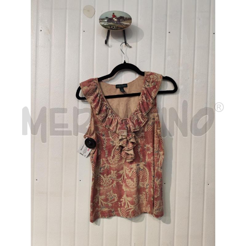MAGLIA DONNA LRL LAUREN JEANS CO. FANTASIA MAGENTA BEIGE | Mercatino dell'Usato Mestre 1