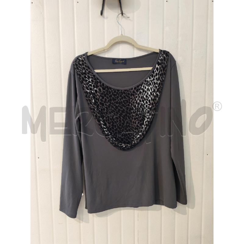 MAGLIA DONNA LUISA SPAGNOLI GRIGIA LEOPARDATA  | Mercatino dell'Usato Mestre 1