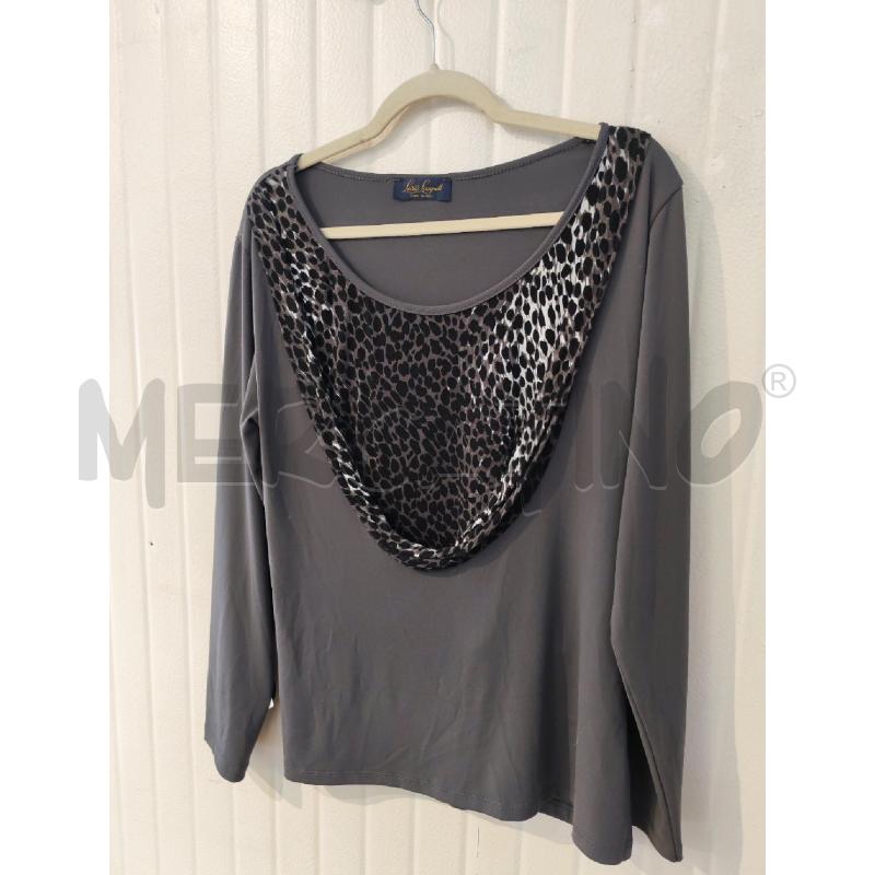MAGLIA DONNA LUISA SPAGNOLI GRIGIA LEOPARDATA  | Mercatino dell'Usato Mestre 3