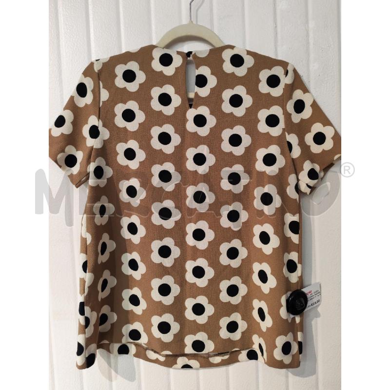 MAGLIA DONNA MARINA YACHTING BEIGE FIORI CREMA NERI | Mercatino dell'Usato Mestre 3