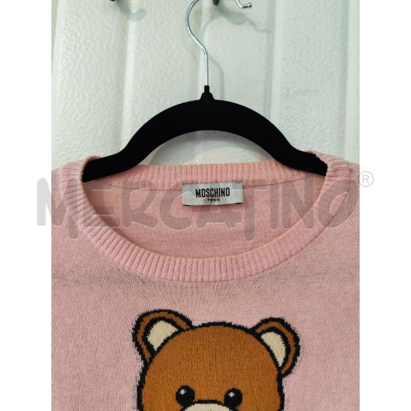 MAGLIA DONNA MOSCHINO ROSA MANICHE LUNGHE  | Mercatino dell'Usato Mestre 2