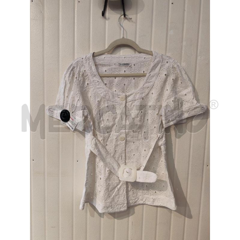 MAGLIA DONNA NARA CAMICIE BIANCA TRAFORATA CINTURA | Mercatino dell'Usato Mestre 1