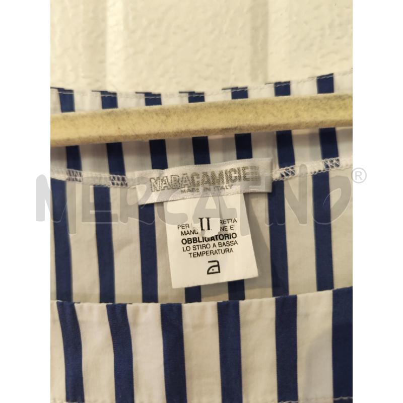 MAGLIA DONNA NARA CAMICIE RIGHE BIANCHE BLU SPALLINE FILI  | Mercatino dell'Usato Mestre 2