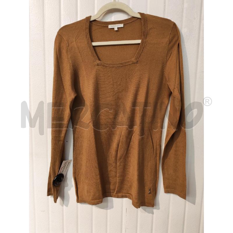 MAGLIA DONNA PATRIZIA PEPE MARRONE SCOLLO QUADRATO | Mercatino dell'Usato Mestre 1