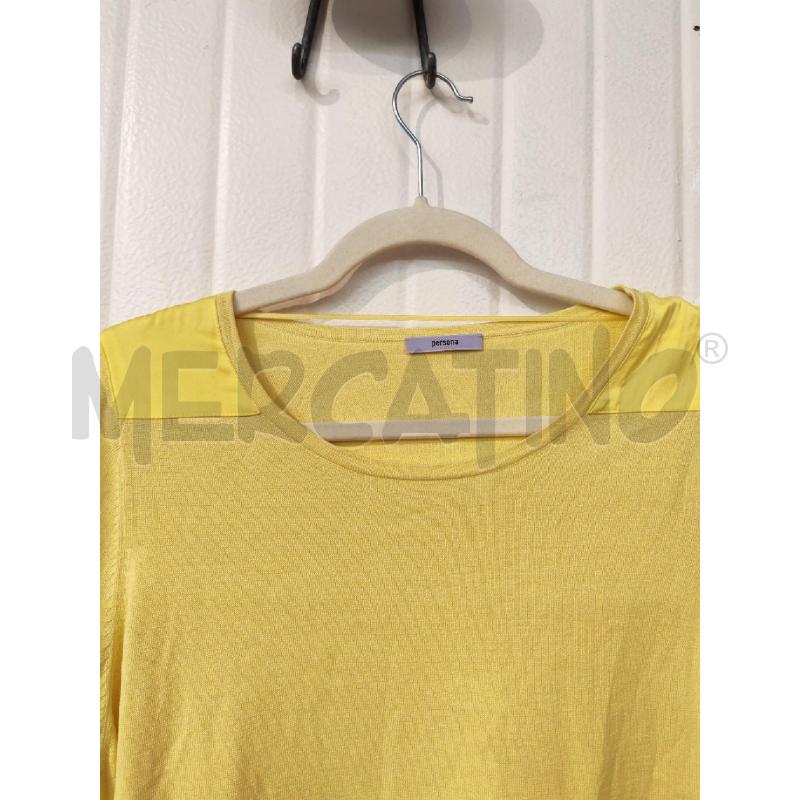MAGLIA DONNA PERSONA MARINA RINALDI GIALLA | Mercatino dell'Usato Mestre 2