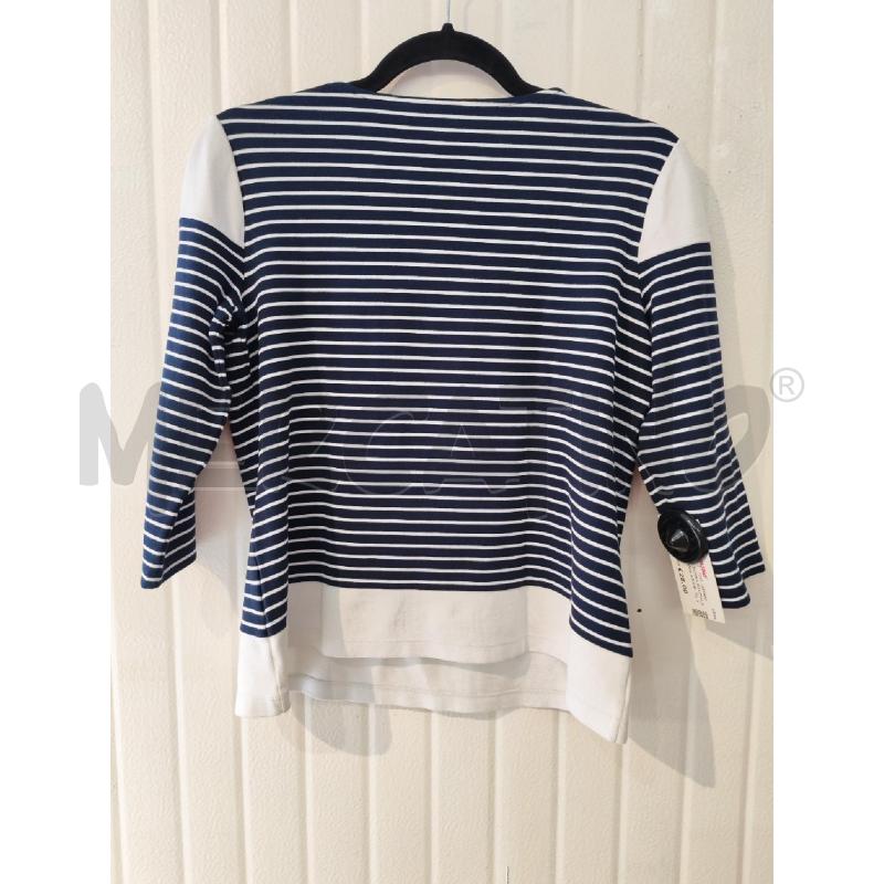 MAGLIA DONNA RALPH LAUREN BIANCA RIGHE BLU | Mercatino dell'Usato Mestre 3