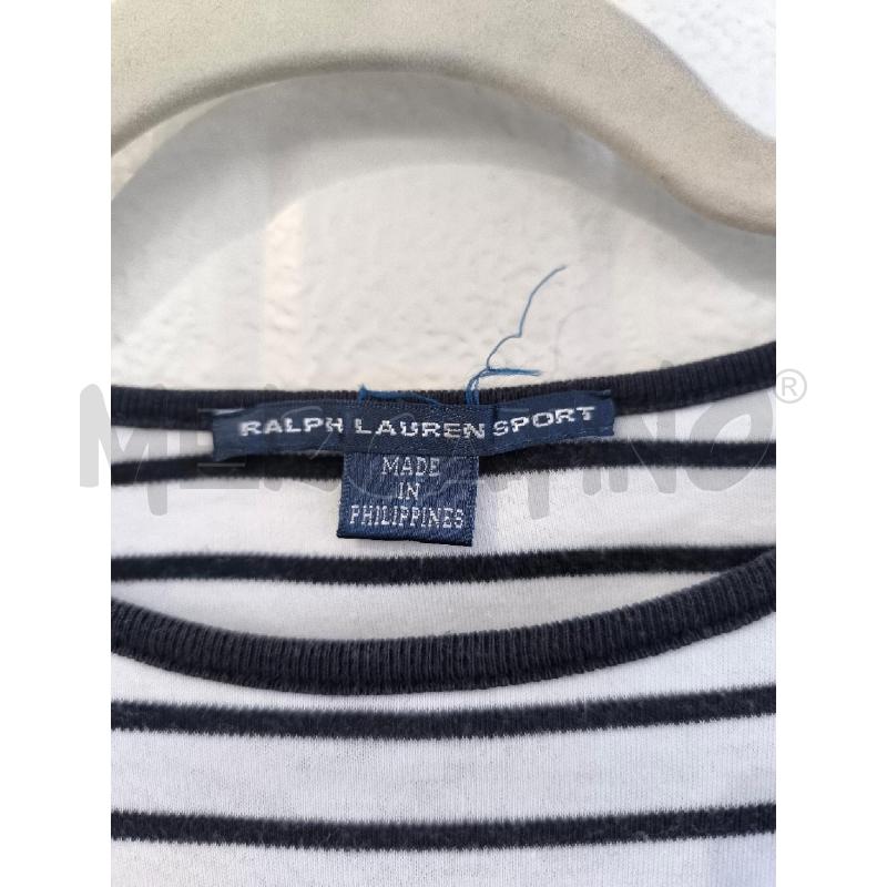 MAGLIA DONNA RALPH LAUREN SPORT BIANCA RIGHR BLU NOTTE | Mercatino dell'Usato Mestre 2