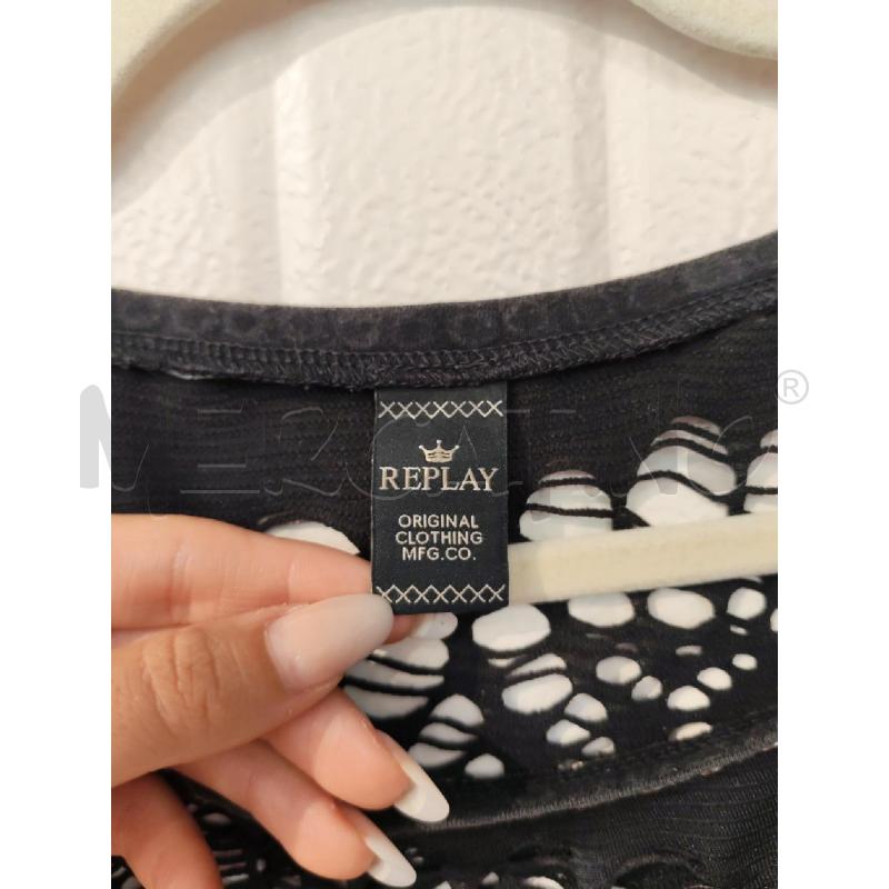 MAGLIA DONNA REPLAY NERA TRAFORATA | Mercatino dell'Usato Mestre 2
