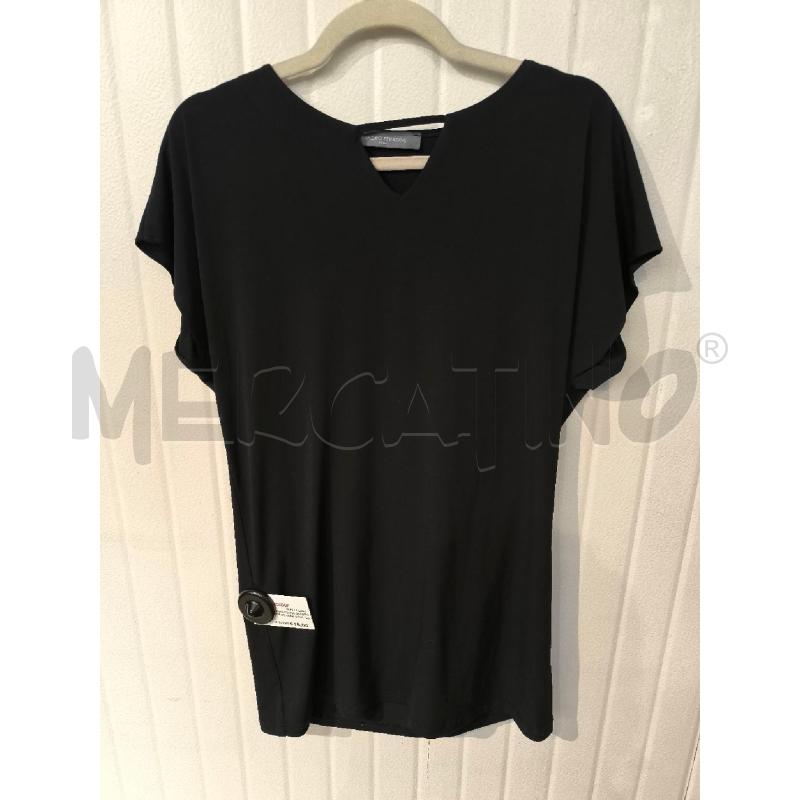 MAGLIA DONNA SANDRO FERRONE NERA SCOLLO CUTOUT | Mercatino dell'Usato Mestre 1