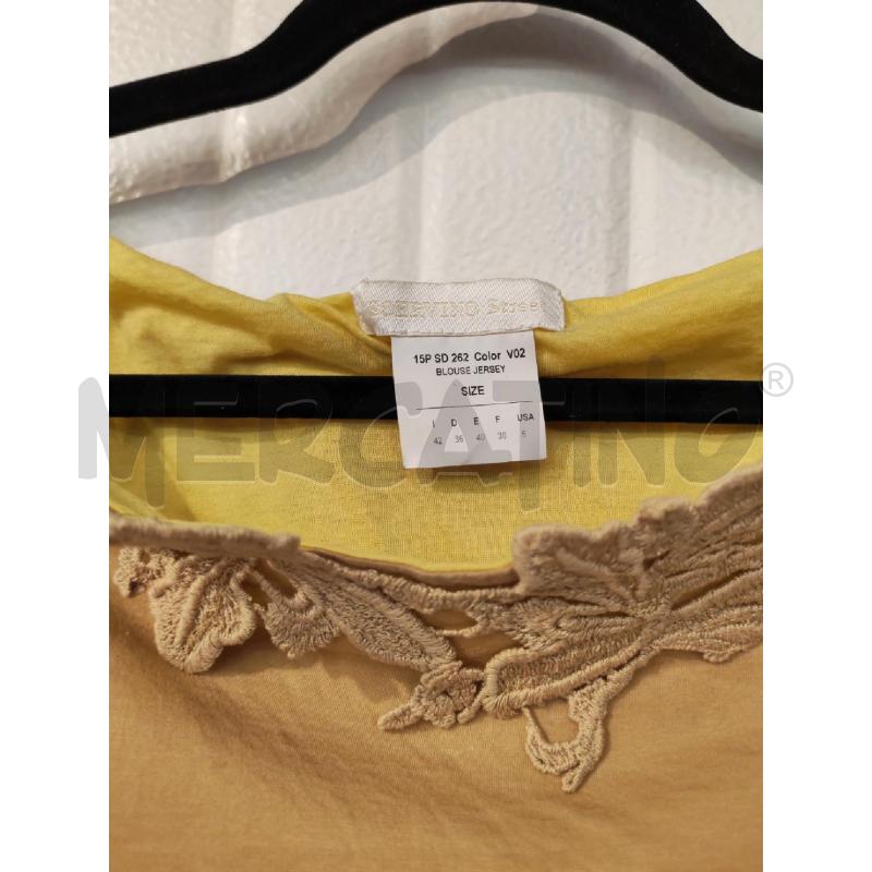 MAGLIA DONNA SCERVINO MARRONE CON PIZZO | Mercatino dell'Usato Mestre 2