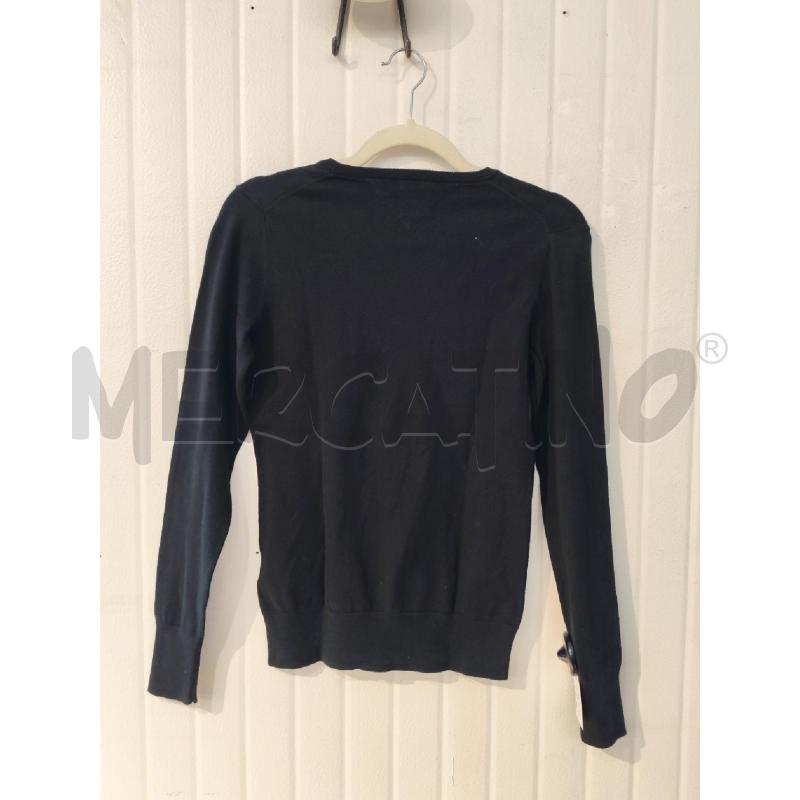 MAGLIA DONNA TOMMY HILFIGER NERA SCOLLO V | Mercatino dell'Usato Mestre 3
