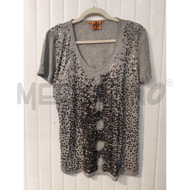 MAGLIA DONNA TORY BURCH GRIGIA PAILETTES | Mercatino dell'Usato Mestre 1
