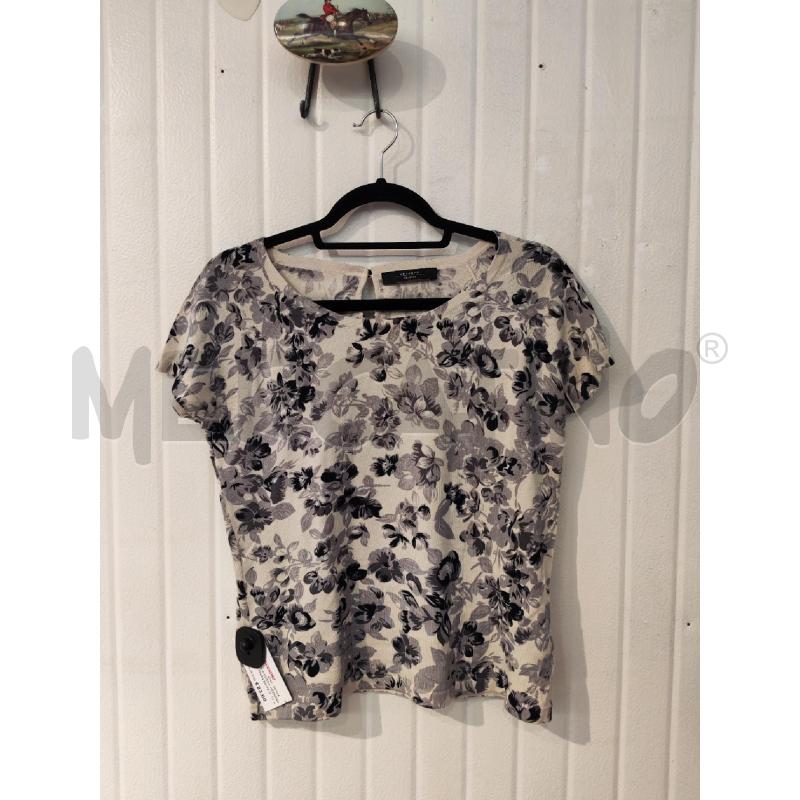MAGLIA DONNA WEEKEND MAX MARA BEIGE GRIGIO FIORI  | Mercatino dell'Usato Mestre 1