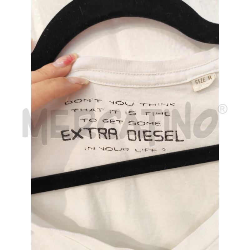 MAGLIA UOMO DIESEL BIANCO FANTASIA PALME VERDI E BLU | Mercatino dell'Usato Mestre 2