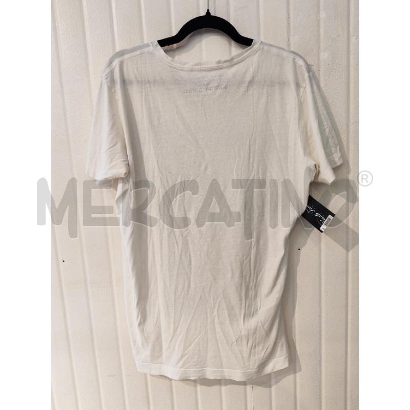 MAGLIA UOMO DIESEL BIANCO FANTASIA PALME VERDI E BLU | Mercatino dell'Usato Mestre 3