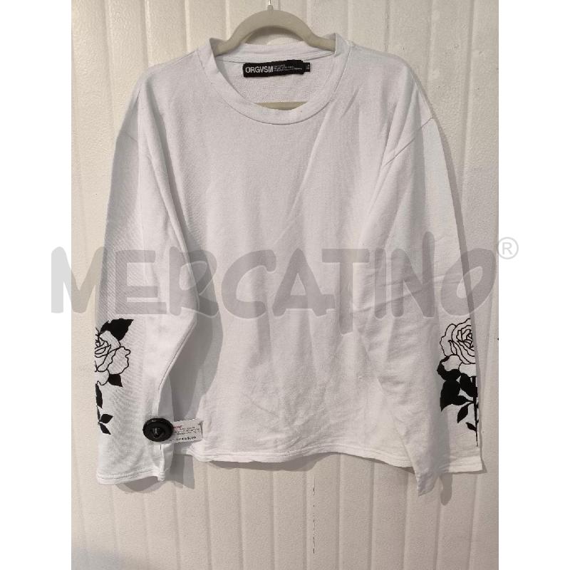 MAGLIA UOMO ORGVSM BIANCA CON STAMPA ROSE | Mercatino dell'Usato Mestre 1