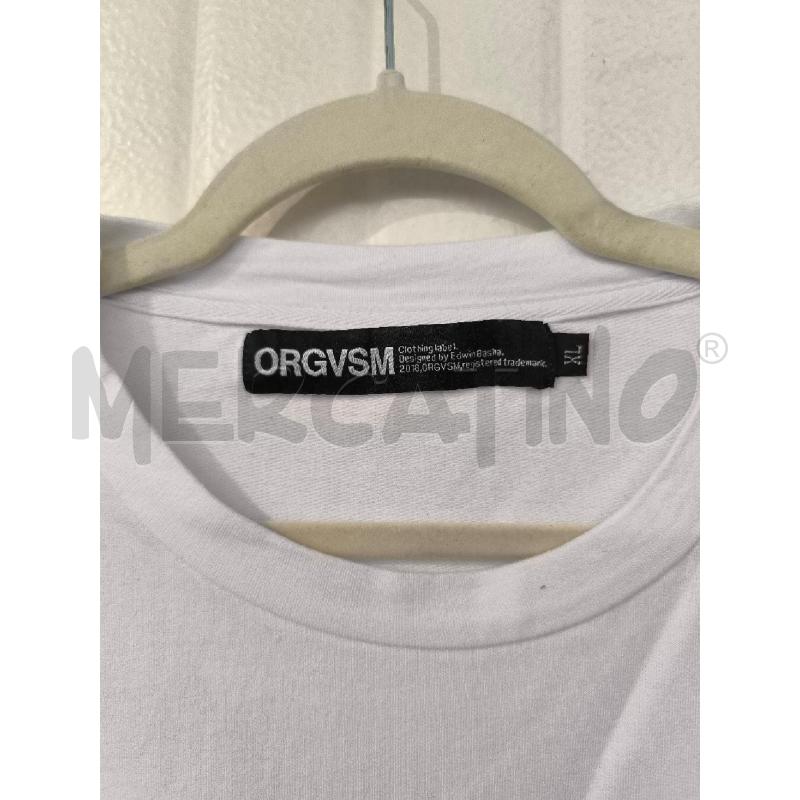 MAGLIA UOMO ORGVSM BIANCA CON STAMPA ROSE | Mercatino dell'Usato Mestre 2