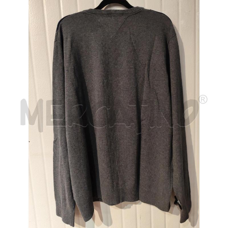 MAGLIA UOMO TOMMY HILFIGER GRIGIO ROMBI BLU | Mercatino dell'Usato Mestre 4