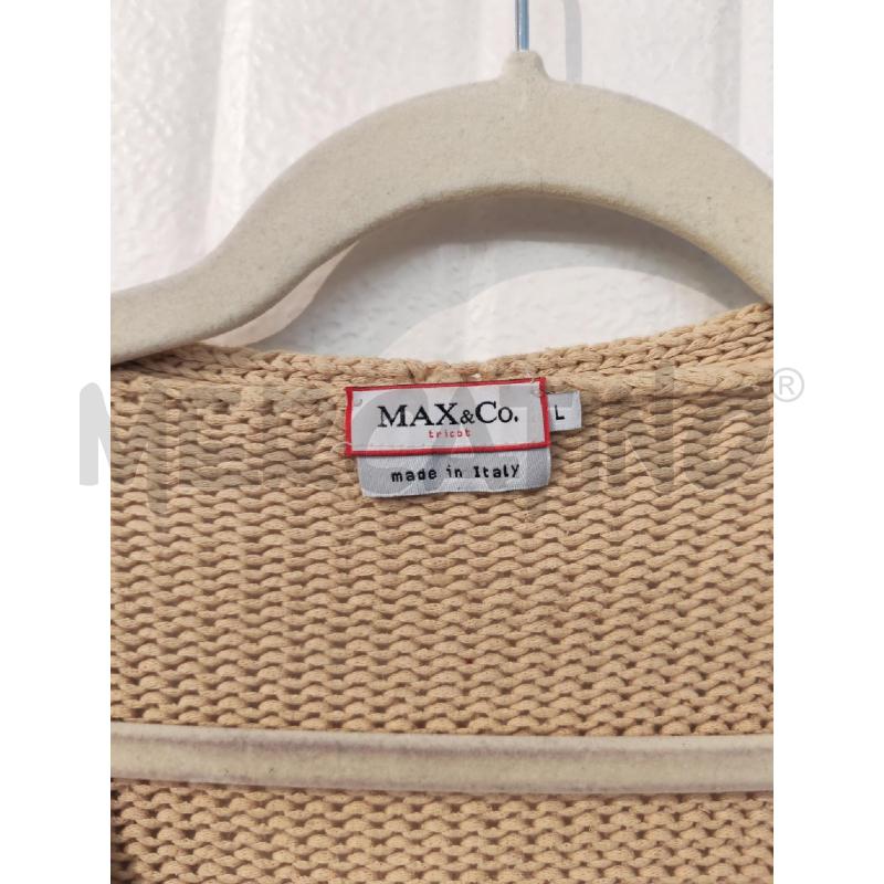 MAGLIONE DONNA COTONE MAX E CO MARRONE SCOLLO V | Mercatino dell'Usato Mestre 2