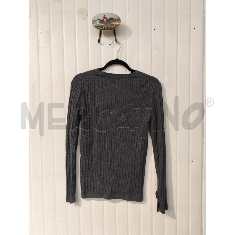 MAGLIONE DONNA TOMMY HILFIGER GRIGIO INTRECCIATO | Mercatino dell'Usato Mestre 3