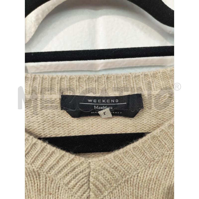 MAGLIONE DONNA WEEKEND MAX MARA BEIGE | Mercatino dell'Usato Mestre 2