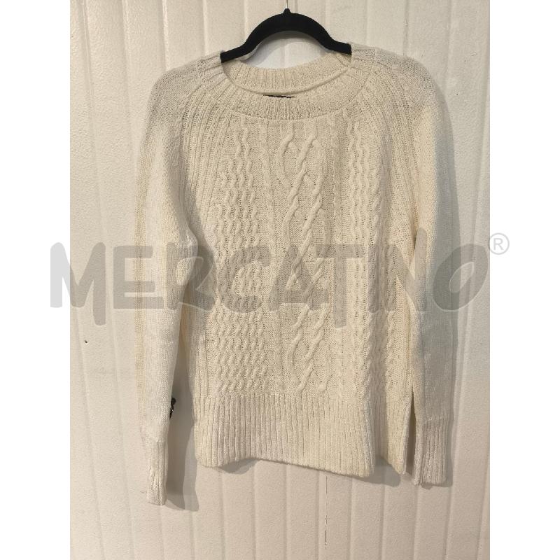 MAGLIONE DONNA WOOLRICH BIANCO | Mercatino dell'Usato Mestre 1