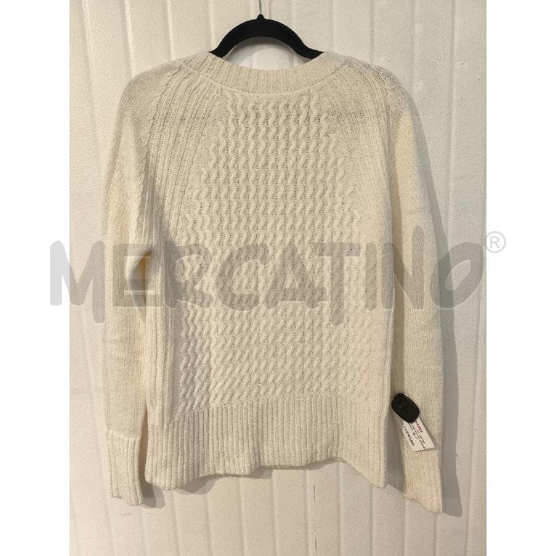 MAGLIONE DONNA WOOLRICH BIANCO | Mercatino dell'Usato Mestre 3
