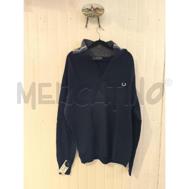 MAGLIONE UOMO FRED PERRY BLU NOTTE | Mercatino dell'Usato Mestre 1
