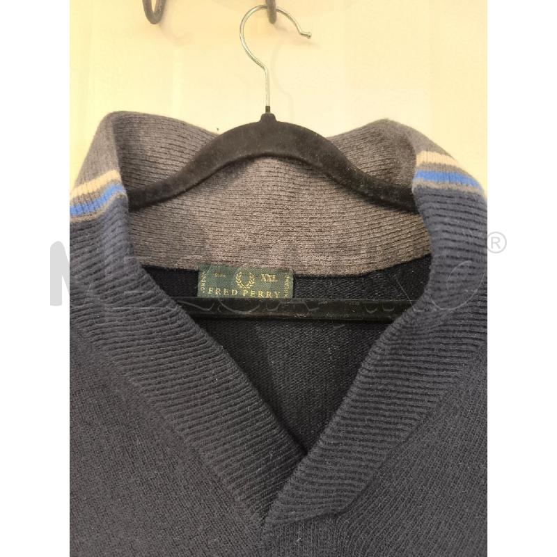 MAGLIONE UOMO FRED PERRY BLU NOTTE | Mercatino dell'Usato Mestre 2