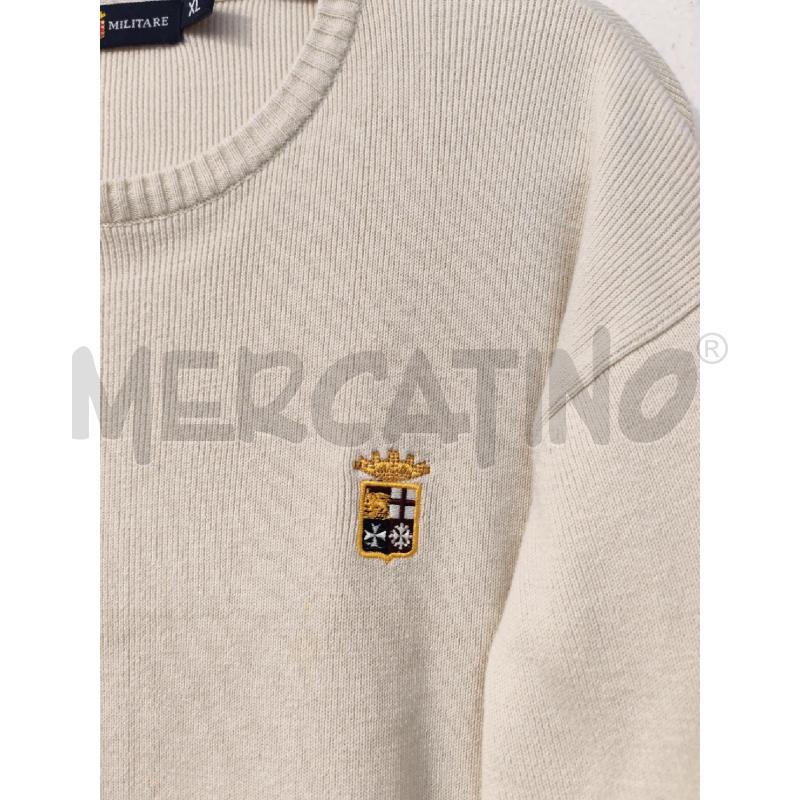 MAGLIONE UOMO MARINA MILITARE BIANCO  | Mercatino dell'Usato Mestre 2
