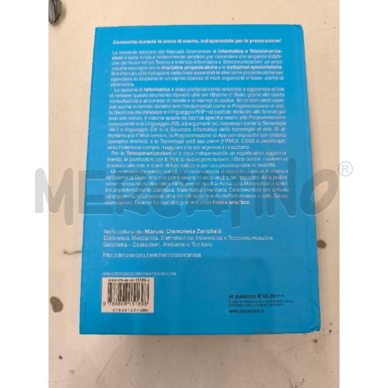 MANUALE CREMONESE INFORMATICA | Mercatino dell'Usato Mestre 2