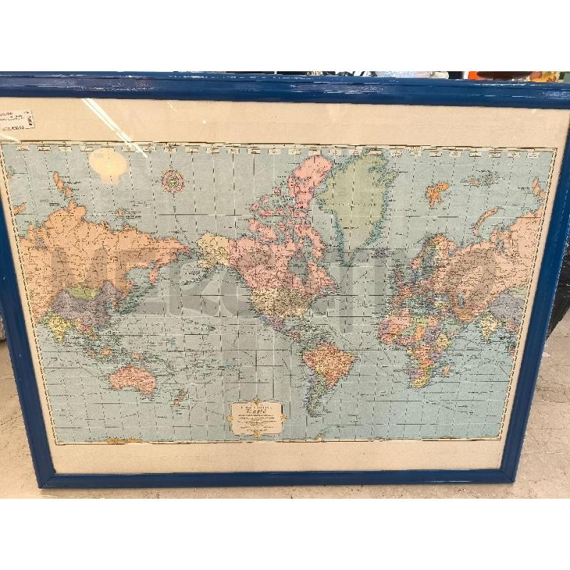 MAPPA PLANISFERO 1941 | Mercatino dell'Usato Mestre 1