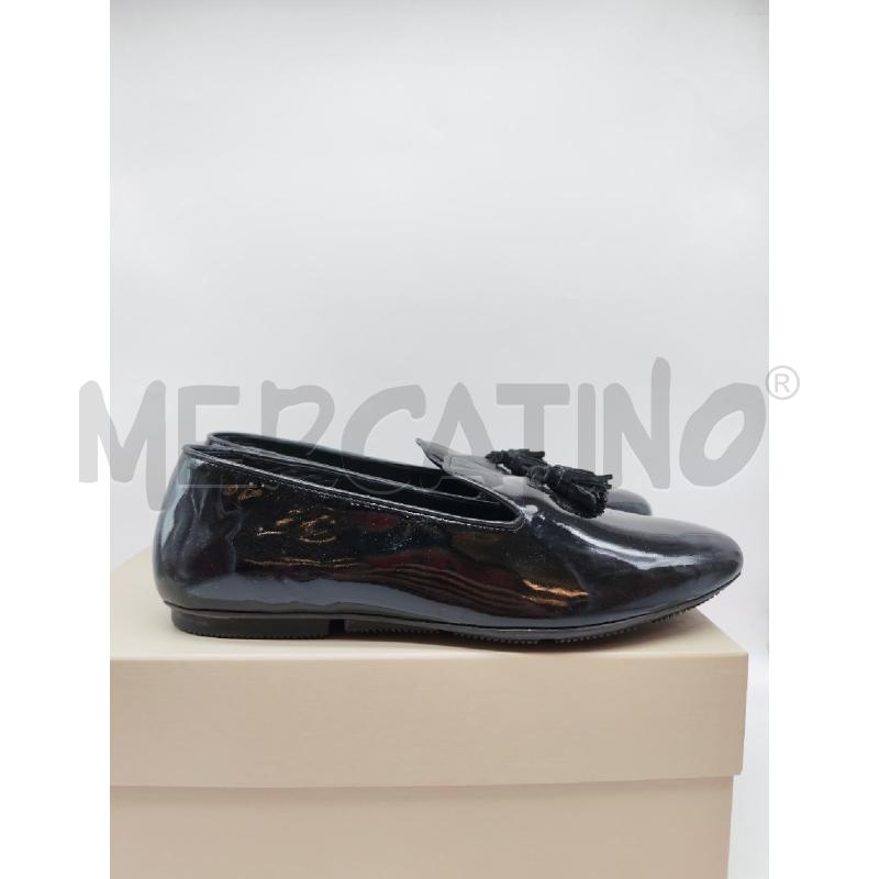 MOCASSINI DONNA HOGAN NERO LUCIDO  | Mercatino dell'Usato Mestre 3