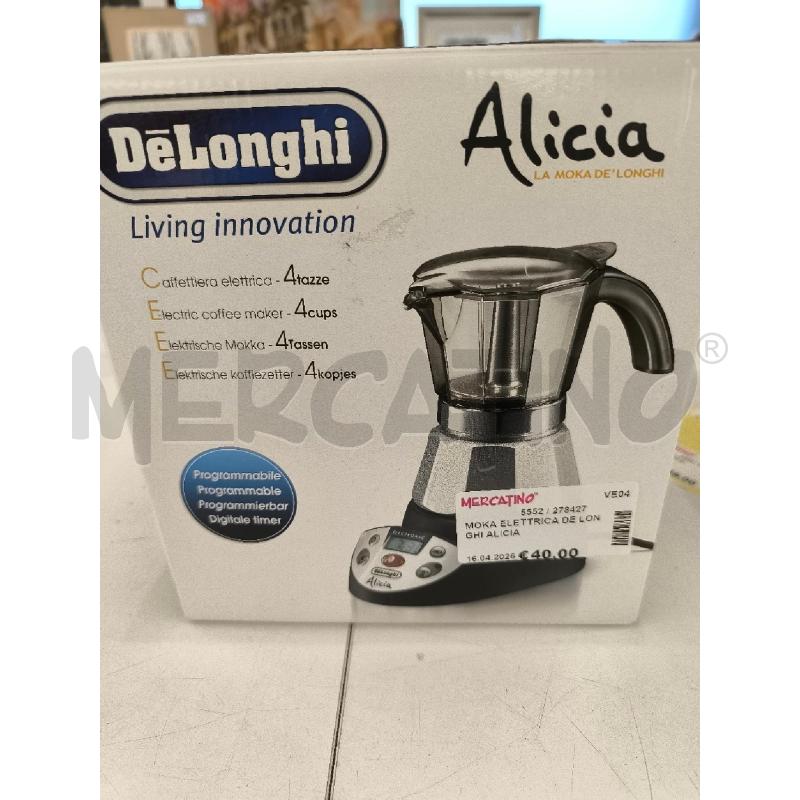 MOKA ELETTRICA DE LONGHI ALICIA | Mercatino dell'Usato Mestre 1