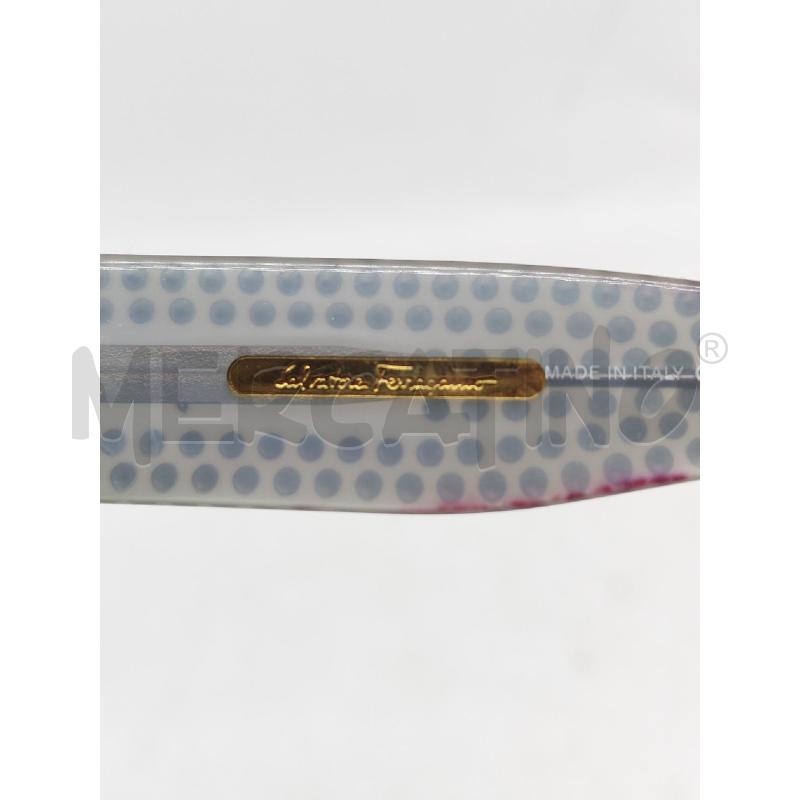 OCCHIALI DONNA SALVATORE FERRAGAMO AZZURRI CON BRILLANTINI | Mercatino dell'Usato Mestre 4